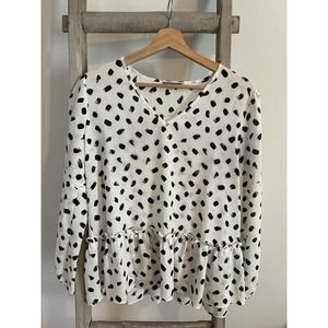 Pleione Woman’s Dressy Blouse Size Large NWT